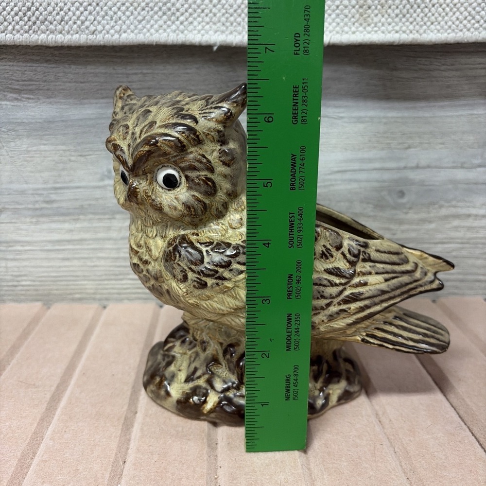 Vintage Caffco Owl Planter Retro Japan (C8) - Picture 7 of 10